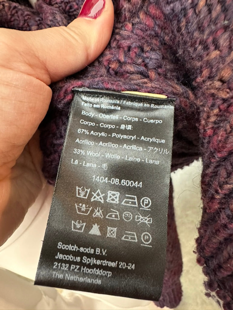 Scotch & Soda superknit vest met kabelpatroon maat L (unisex)