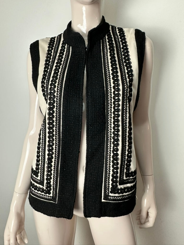 Harper & Yve gilet zwart/wit maat M