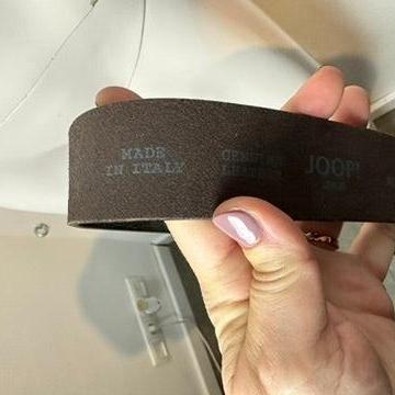 Joop! riem maat 80 donkerbruin