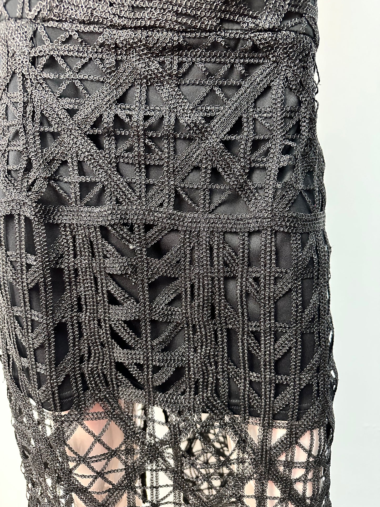 River Island opengewerkte rok maat 40