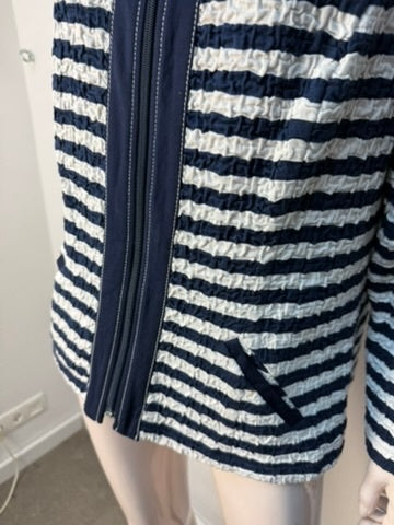 Frank Walder Blazer maat 44 Donkerblauw; wit
