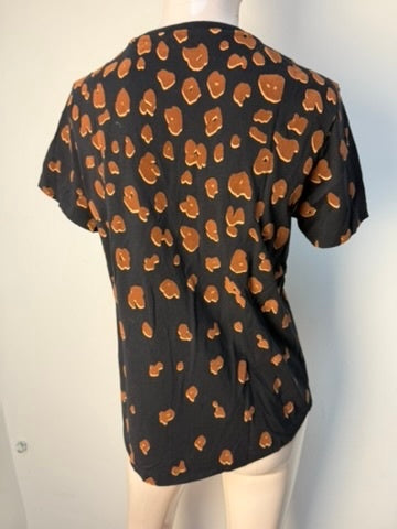 Maison Scotch Top maat S zwart, bruin