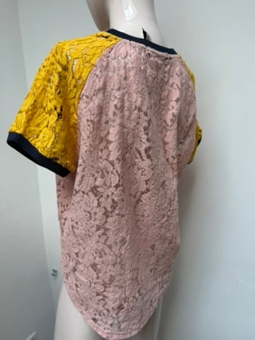 Summum Top maat M roze; geel