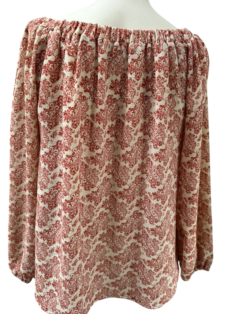 ESSENTIEL ANTWERP Blouse maat 34 Beige met roestbruin