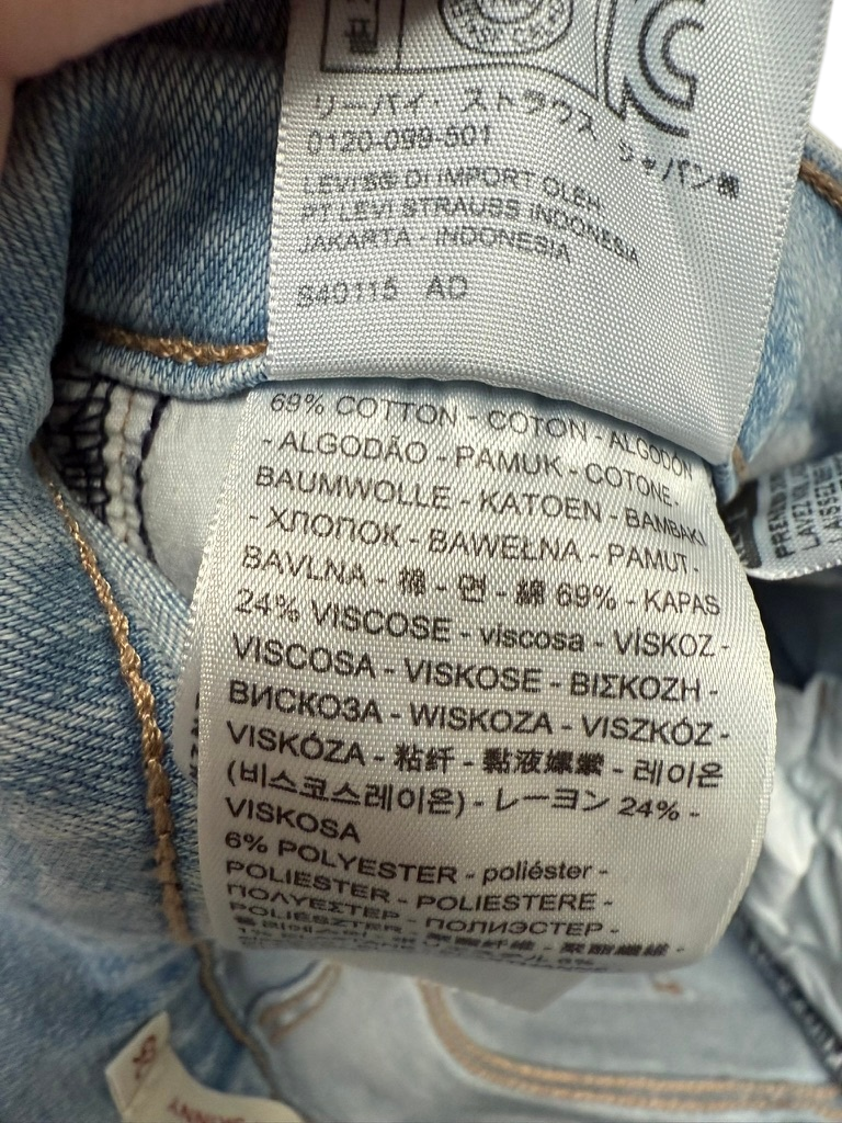 Levi's Jeans maat 26 lichtblauw