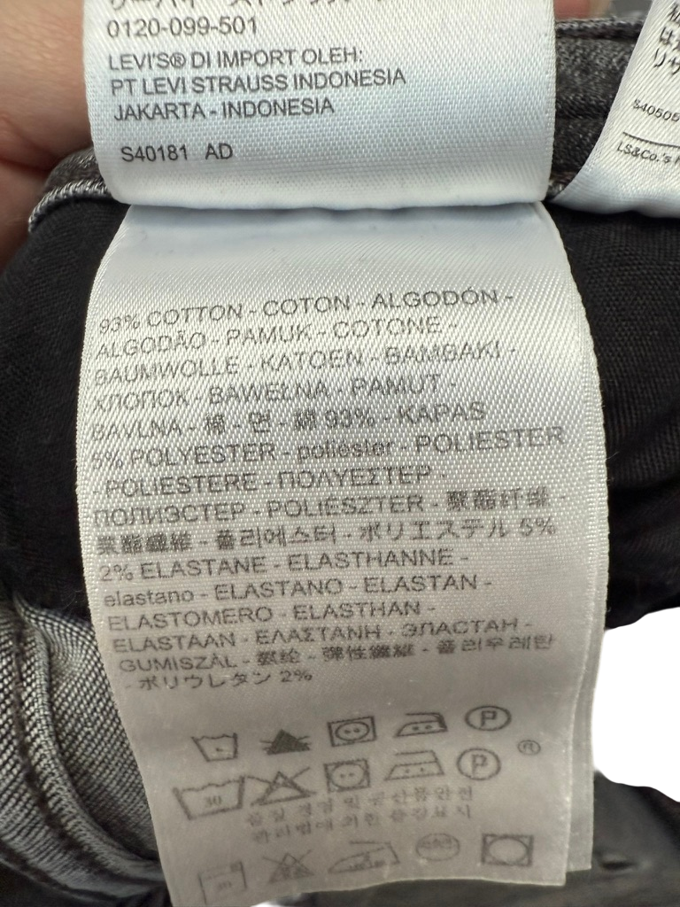 Levi's Jeans maat 27 zwart