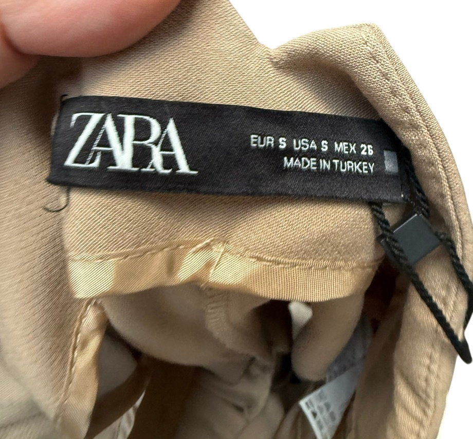 ZARA Broek maat S Beige