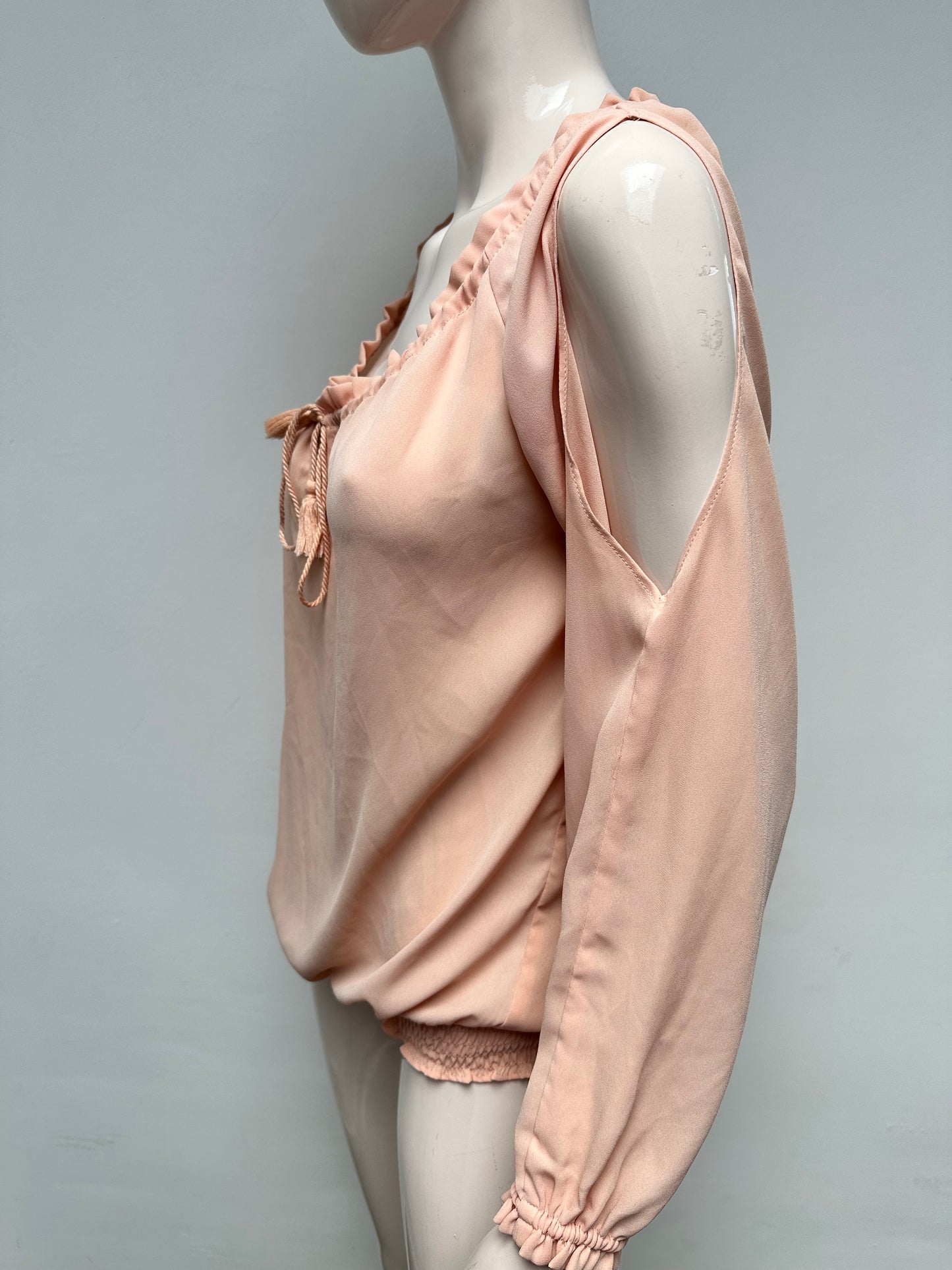 Esqualo roze top met cutouts maat 36