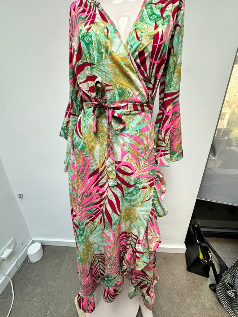 Purple Queen wikkeljurk boho stijl maat 1