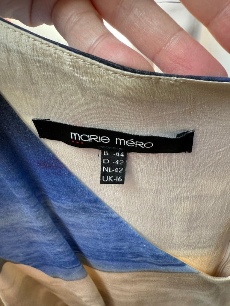 Marie Mero Jurk maat 42 blauw