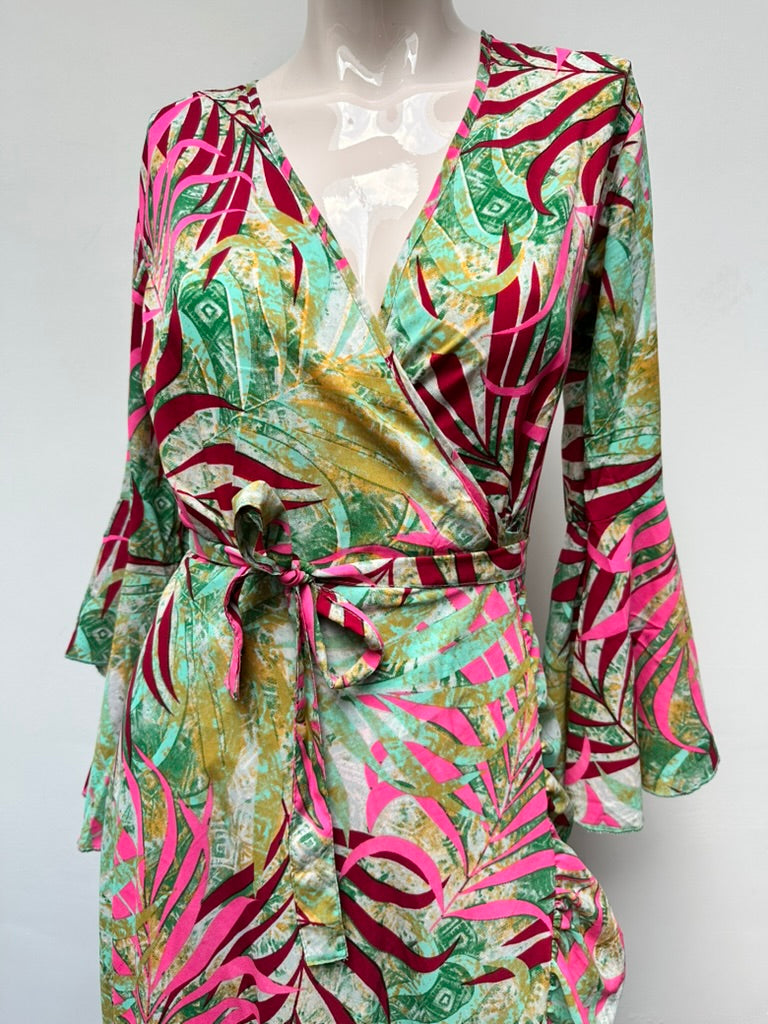 Purple Queen wikkeljurk boho stijl maat 1