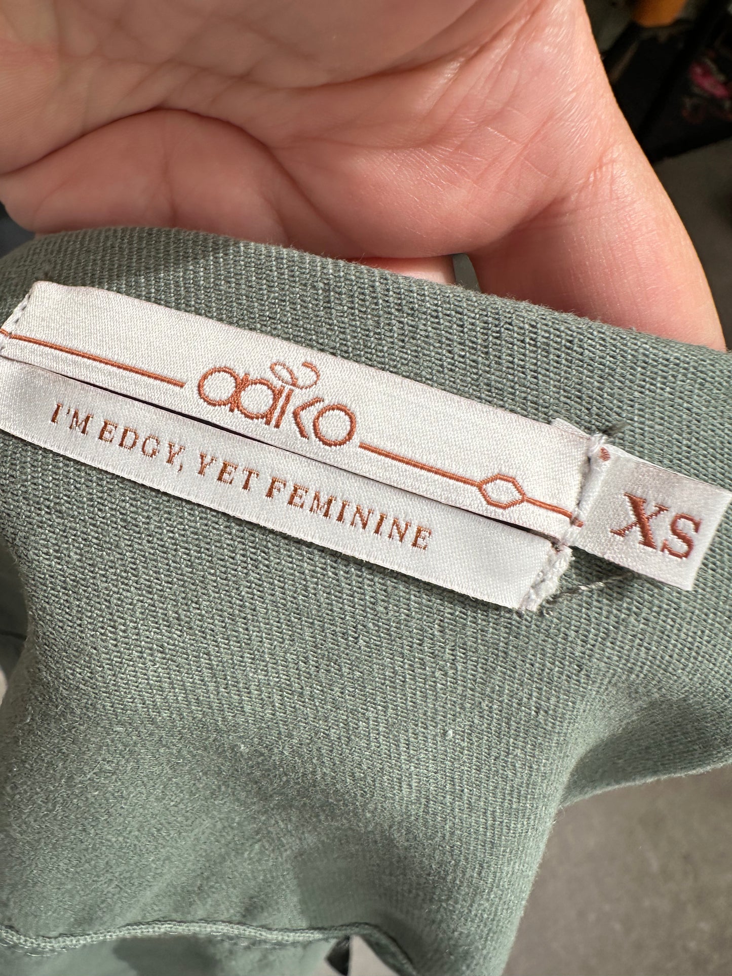Aaiko groen jeans jasje maat xs