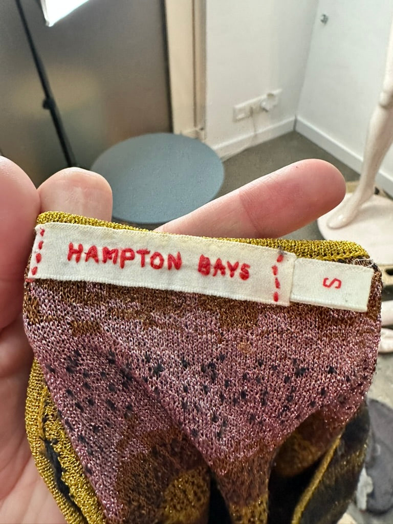 Hampton Bays gestreepte trui met lurex maat S