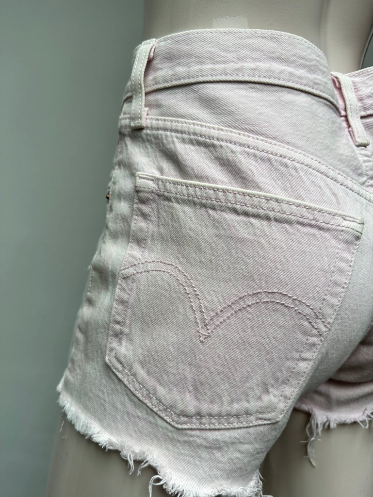 Levi's lichtroze jeans short maat 25