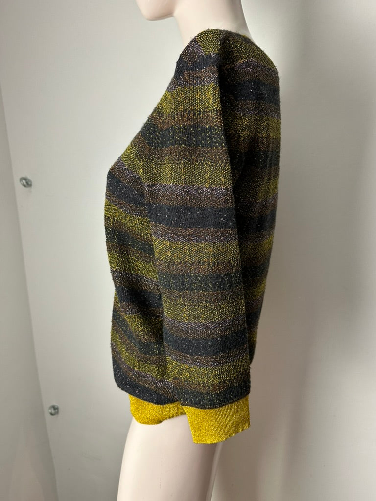 Hampton Bays gestreepte trui met lurex maat S