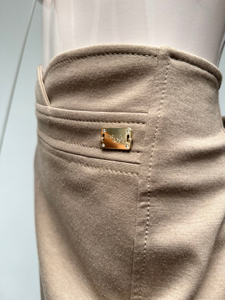Mariella Rosati beige rok nieuw maat 40 (it 46)