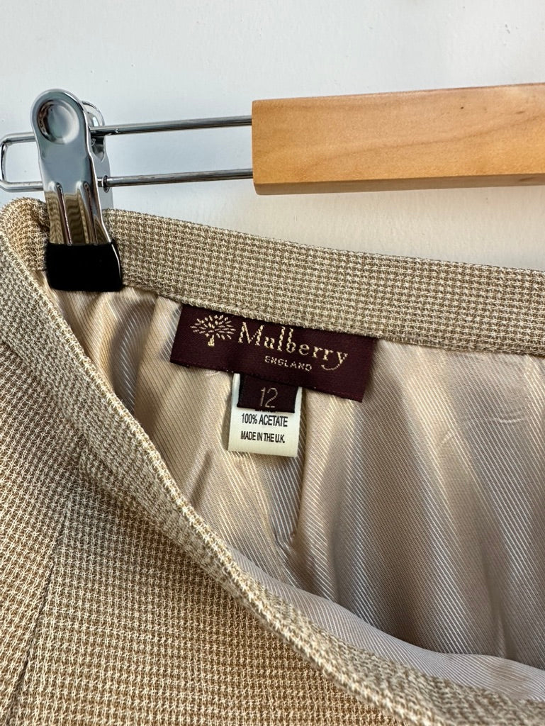 Mulberry beige rok maat 12