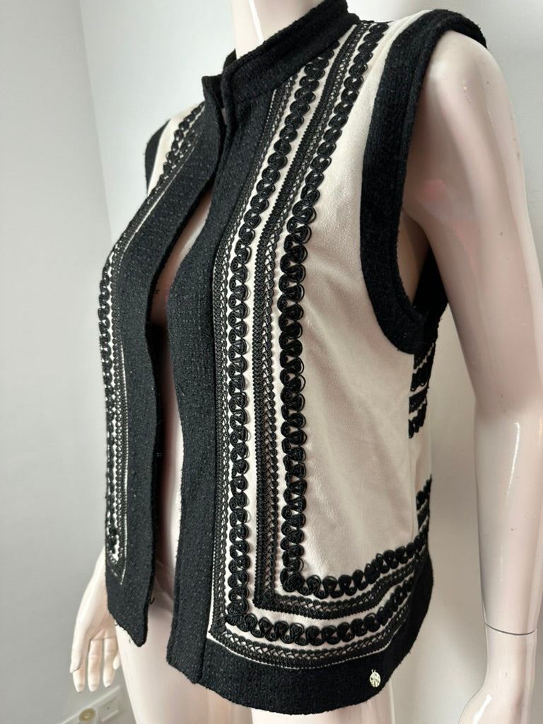 Harper & Yve gilet zwart/wit maat M