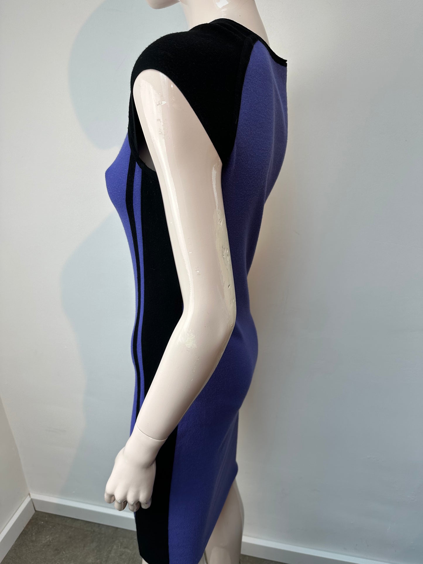 Marc Cain bodycon jurk zwart/paars maat M