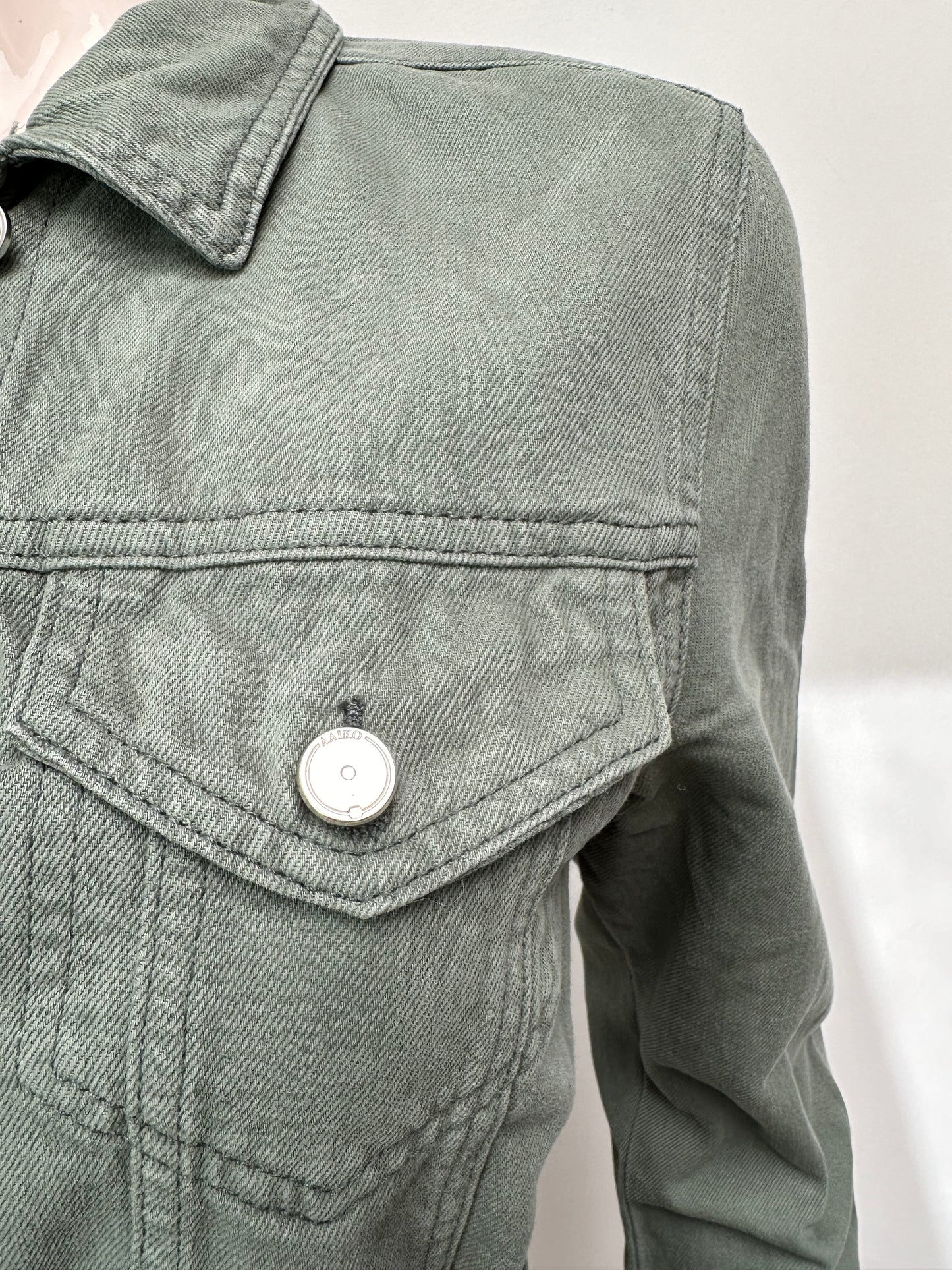 Aaiko groen jeans jasje maat xs