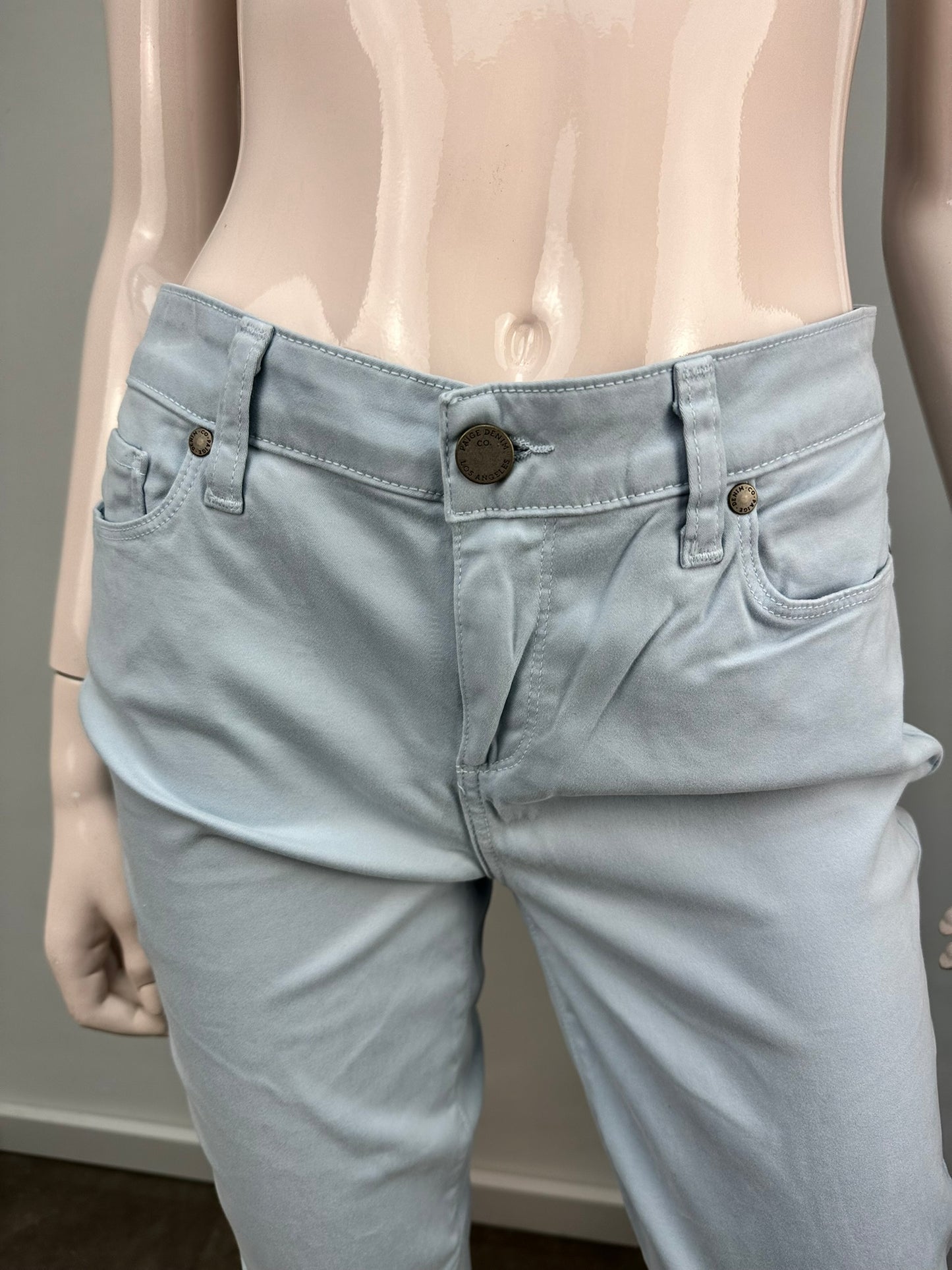 Paige blauwe straight fit broek maat 31