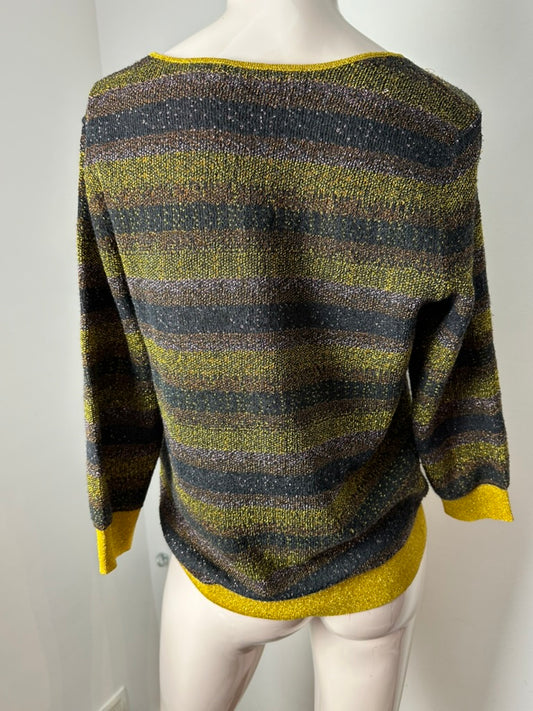 Hampton Bays gestreepte trui met lurex maat S