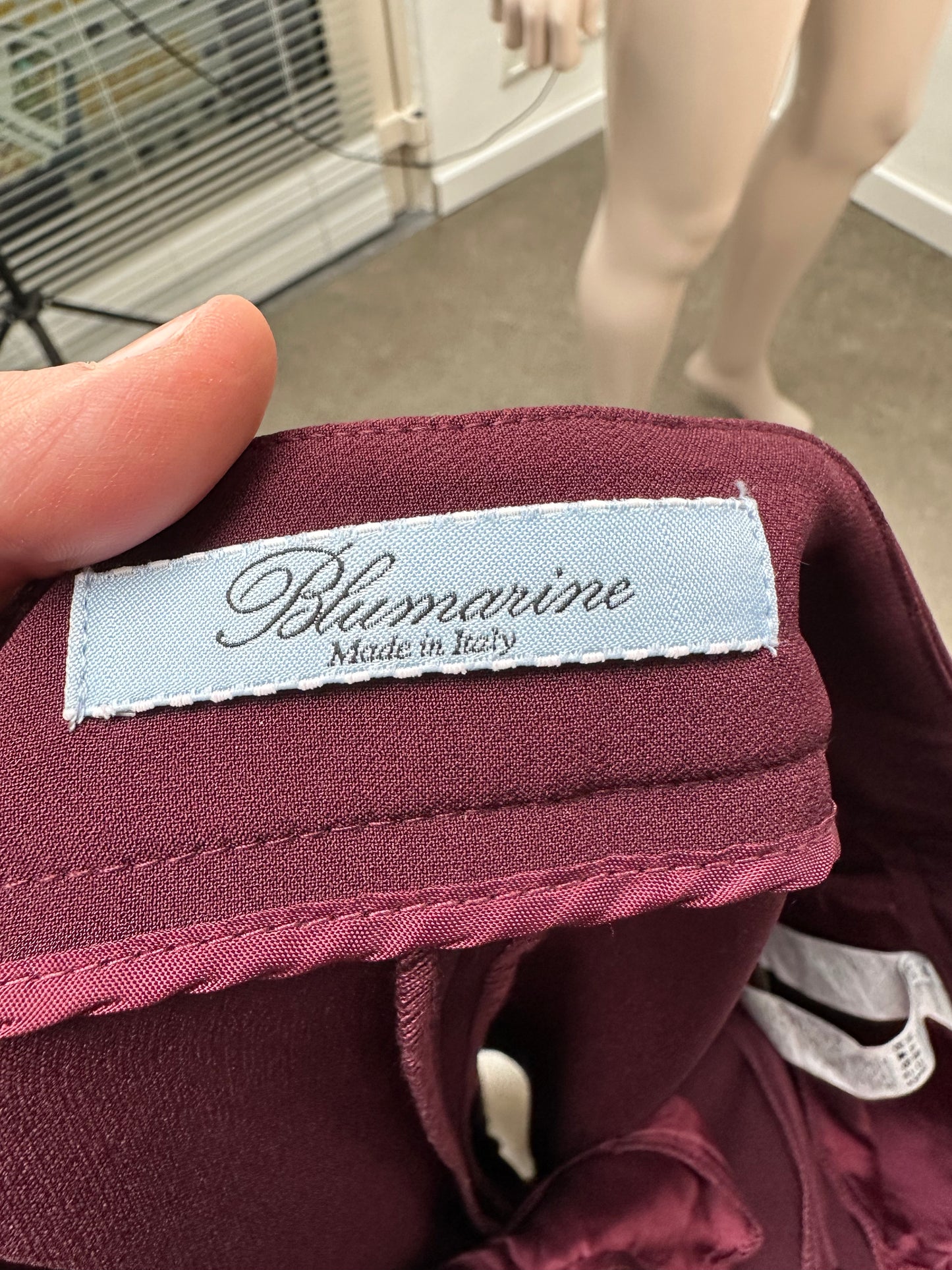 Blumarine bordeaux broek maat 40