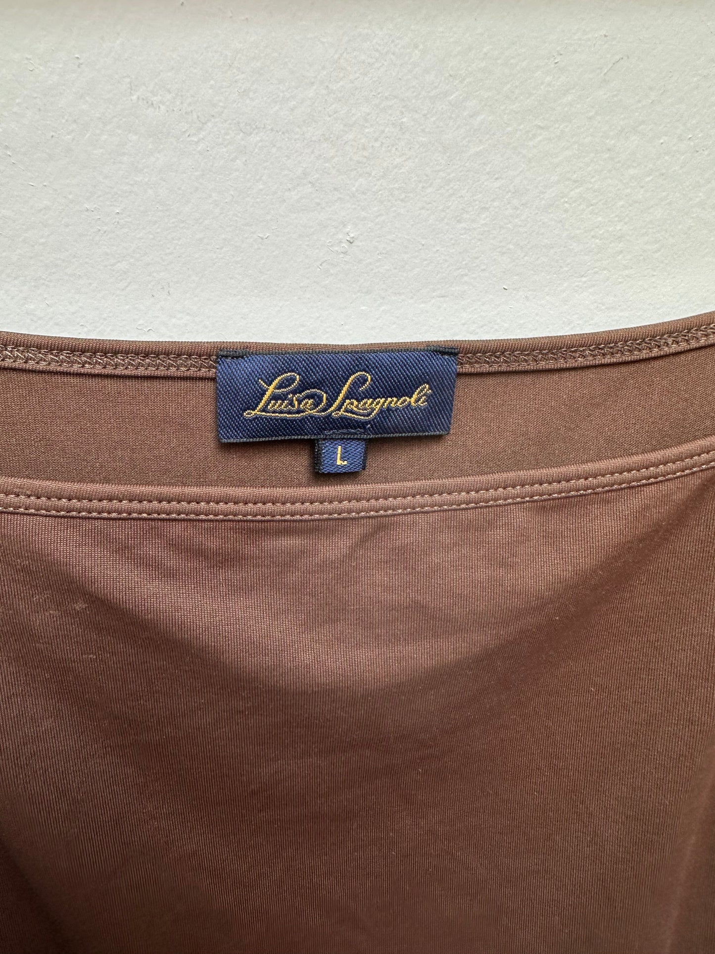 Luisa Spagnoli bruine top maat L