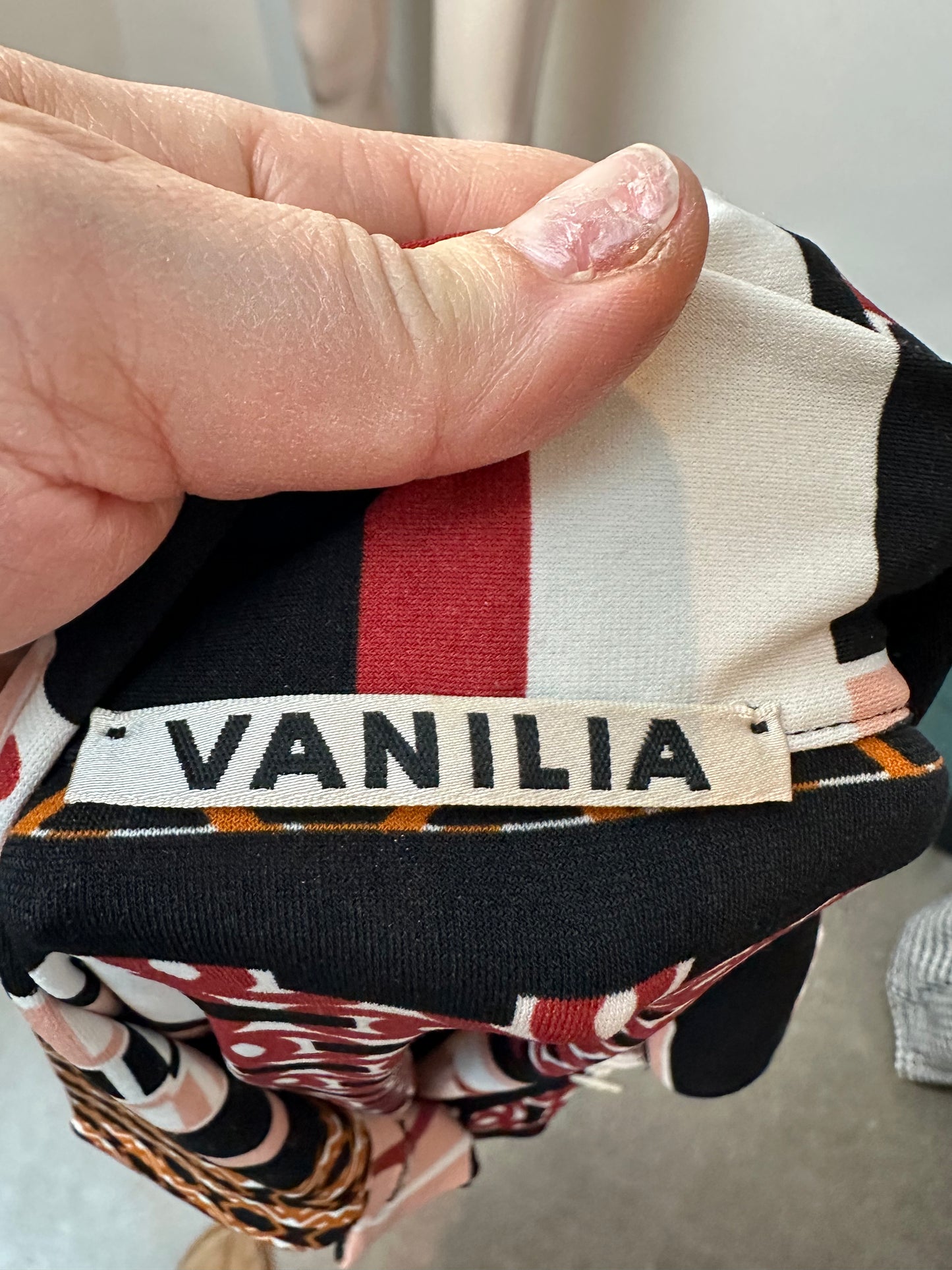 Vanilia blouse met print maat M