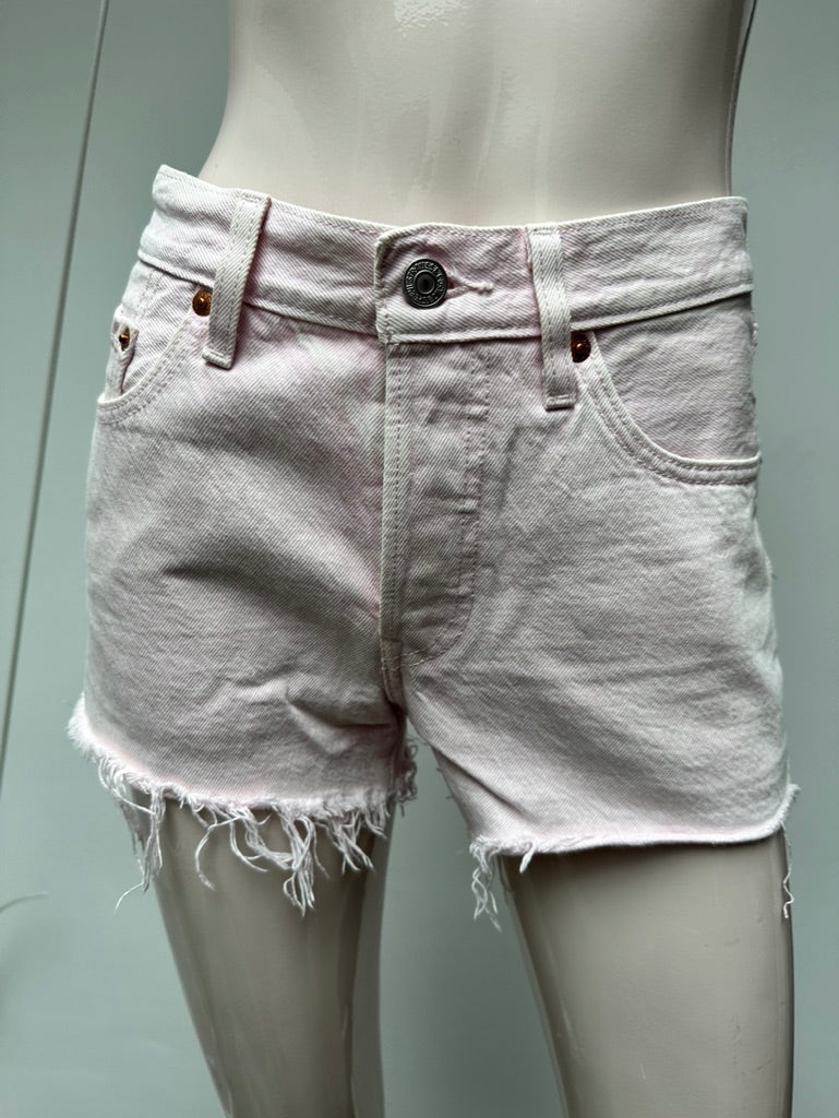 Levi's lichtroze jeans short maat 25