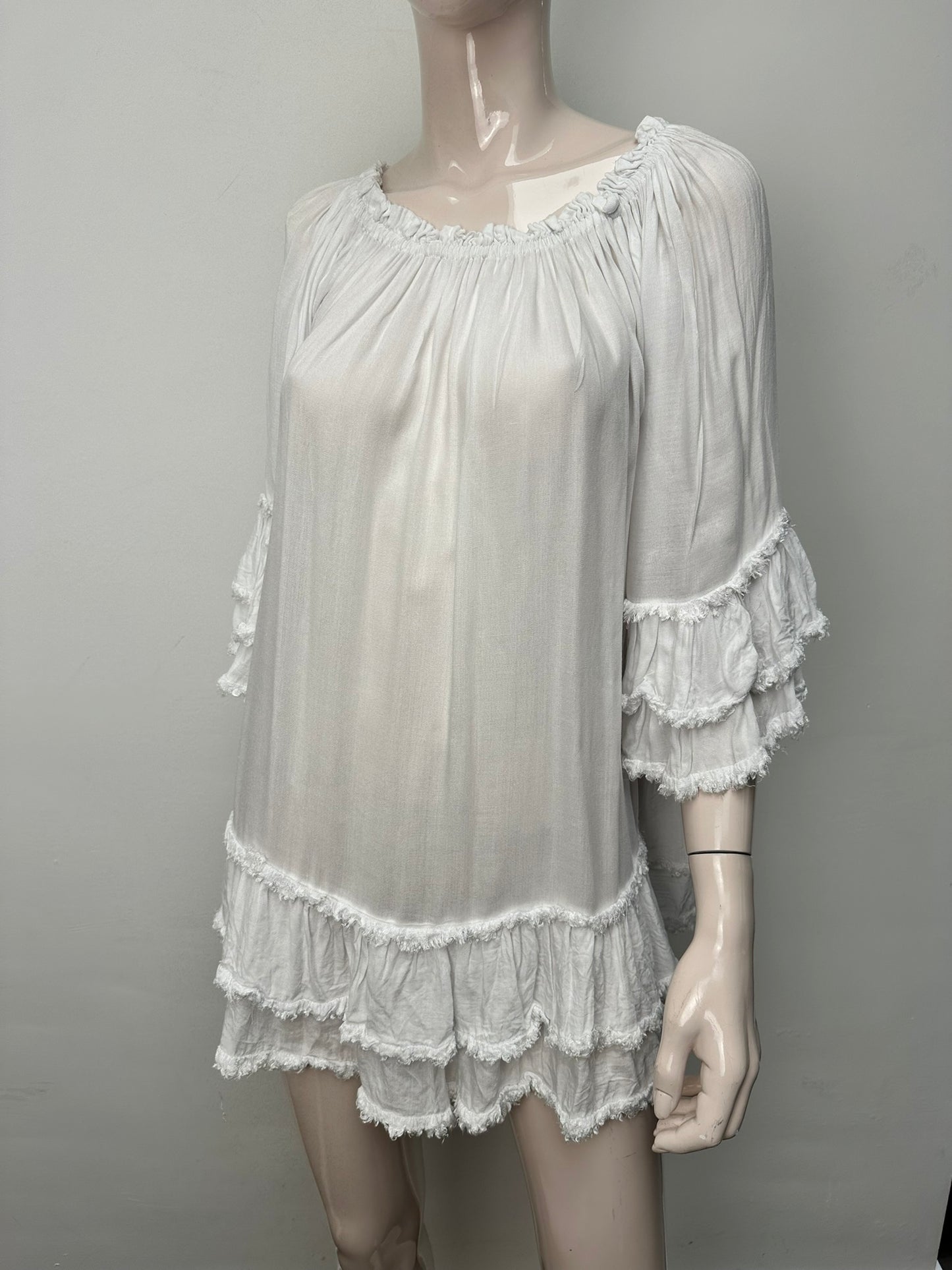 Cala witte beachdress TU