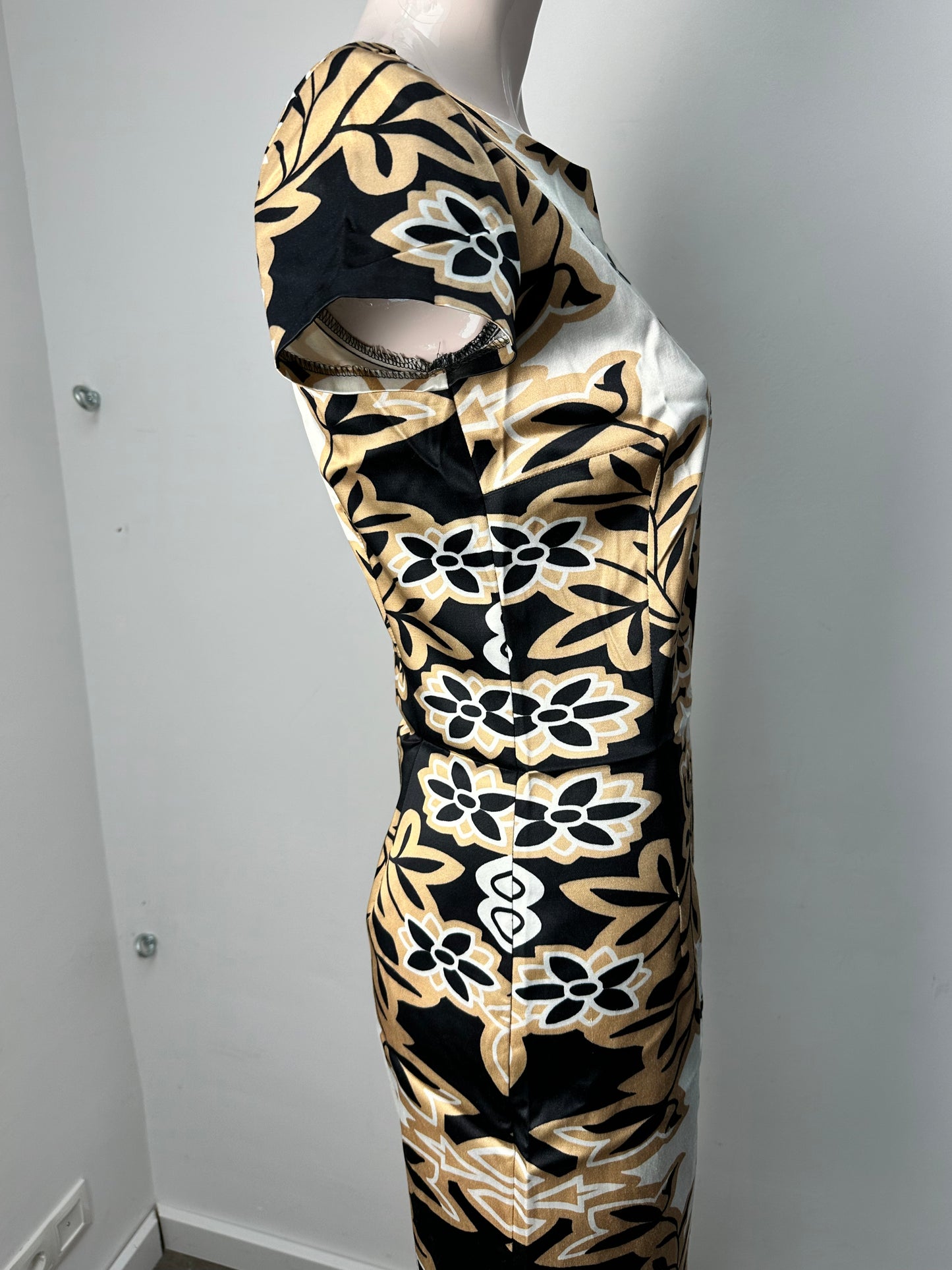 Alice Temperley Jurk maat 36 beige; zwart