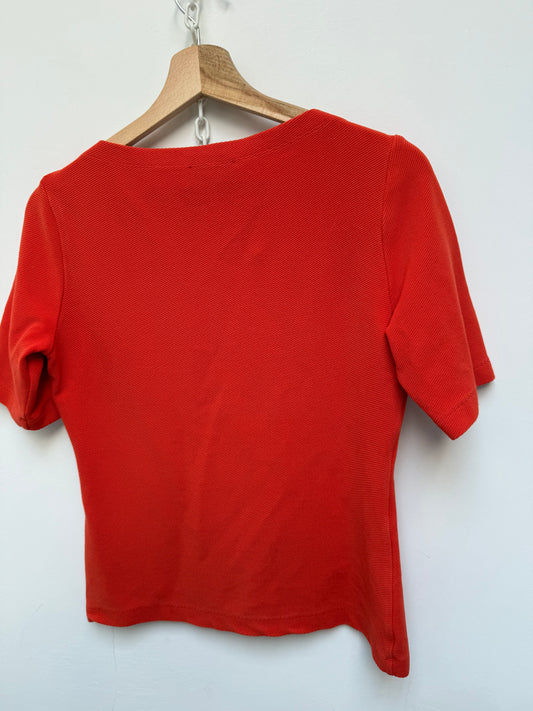 Vanilia oranje top maat M