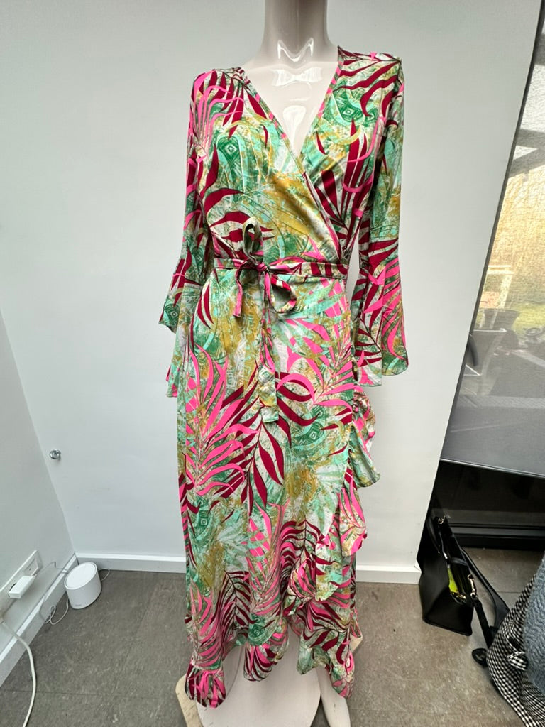 Purple Queen wikkeljurk boho stijl maat 1