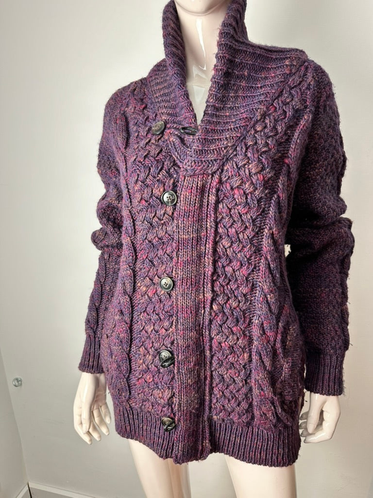 Scotch & Soda superknit vest met kabelpatroon maat L (unisex)