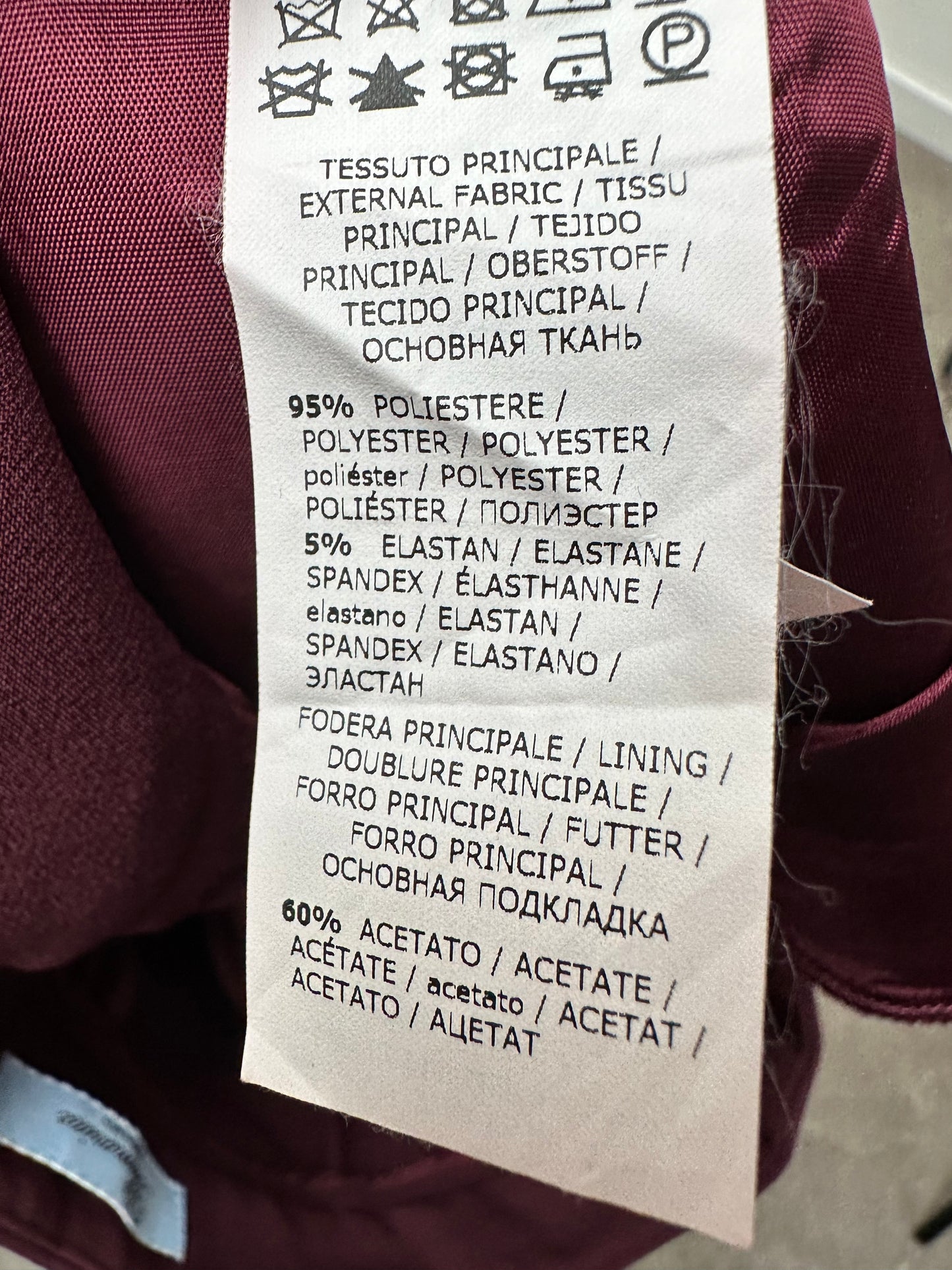 Blumarine bordeaux broek maat 40