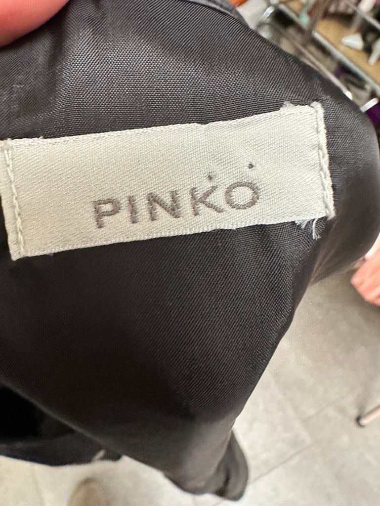 Pinko zwart overslagjurkje maat 36