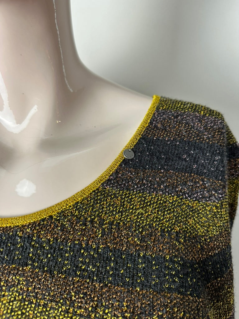 Hampton Bays gestreepte trui met lurex maat S