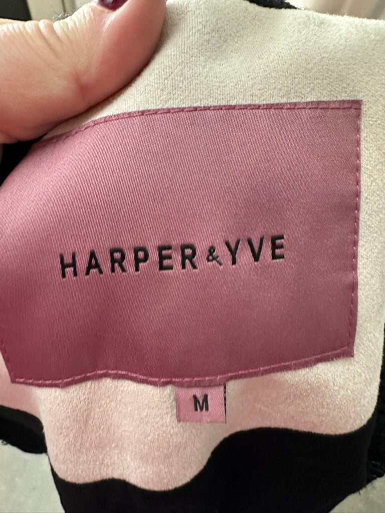 Harper & Yve gilet zwart/wit maat M