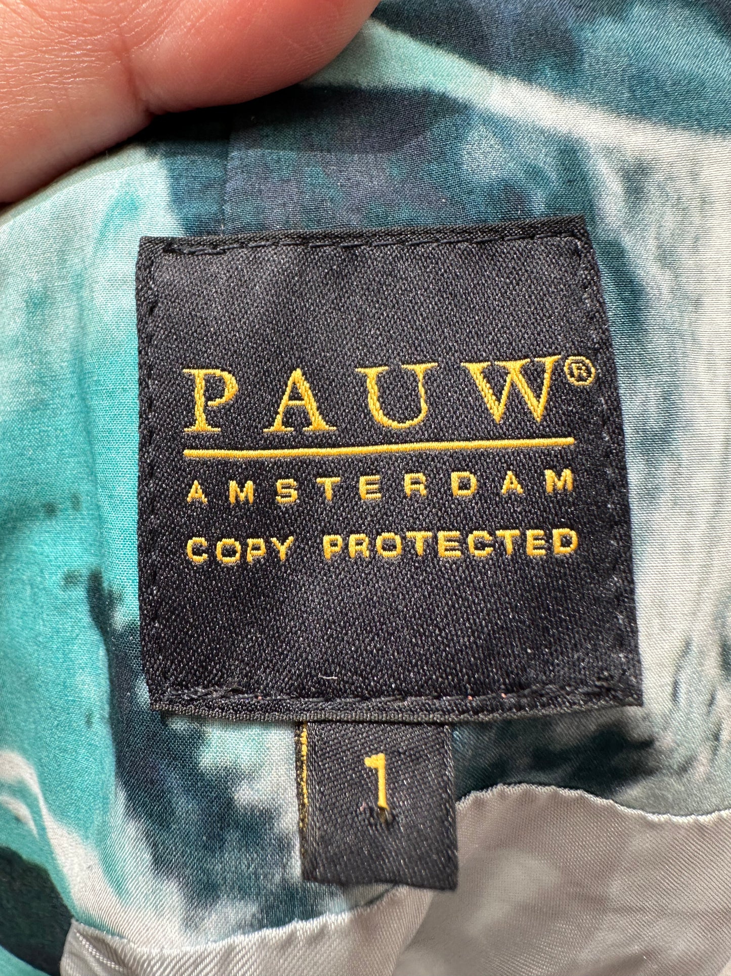 PAUW Amsterdam mouwloze top blauw/wit maat 1