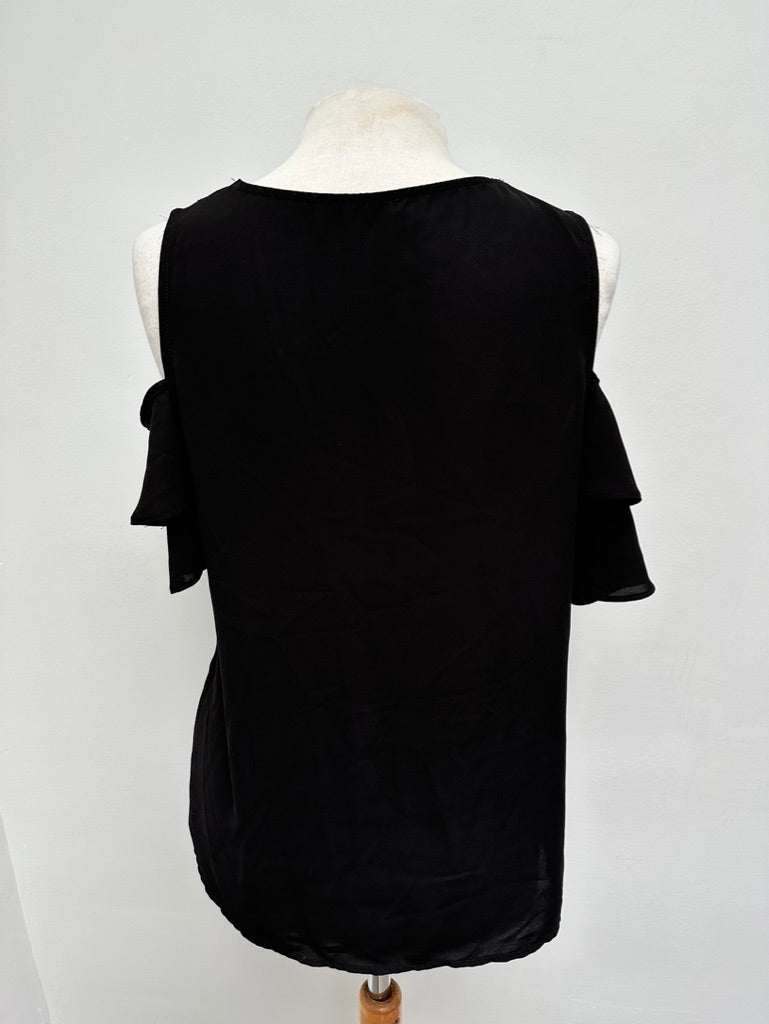 Unika offshoulder zwarte top maat M