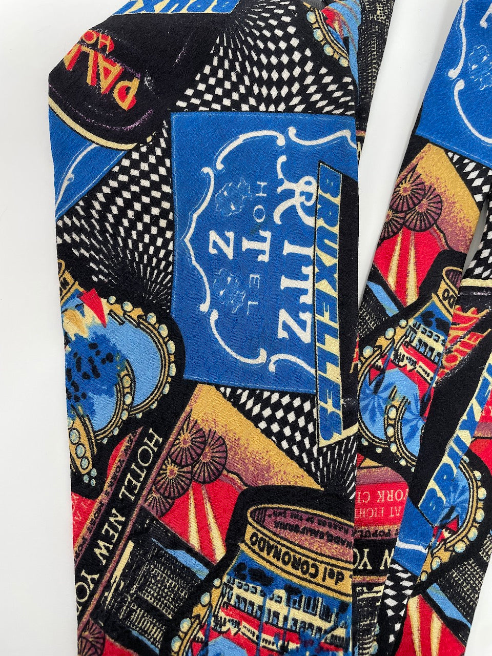Gianni Versace stropdas 'hotel new yorker' vintage
