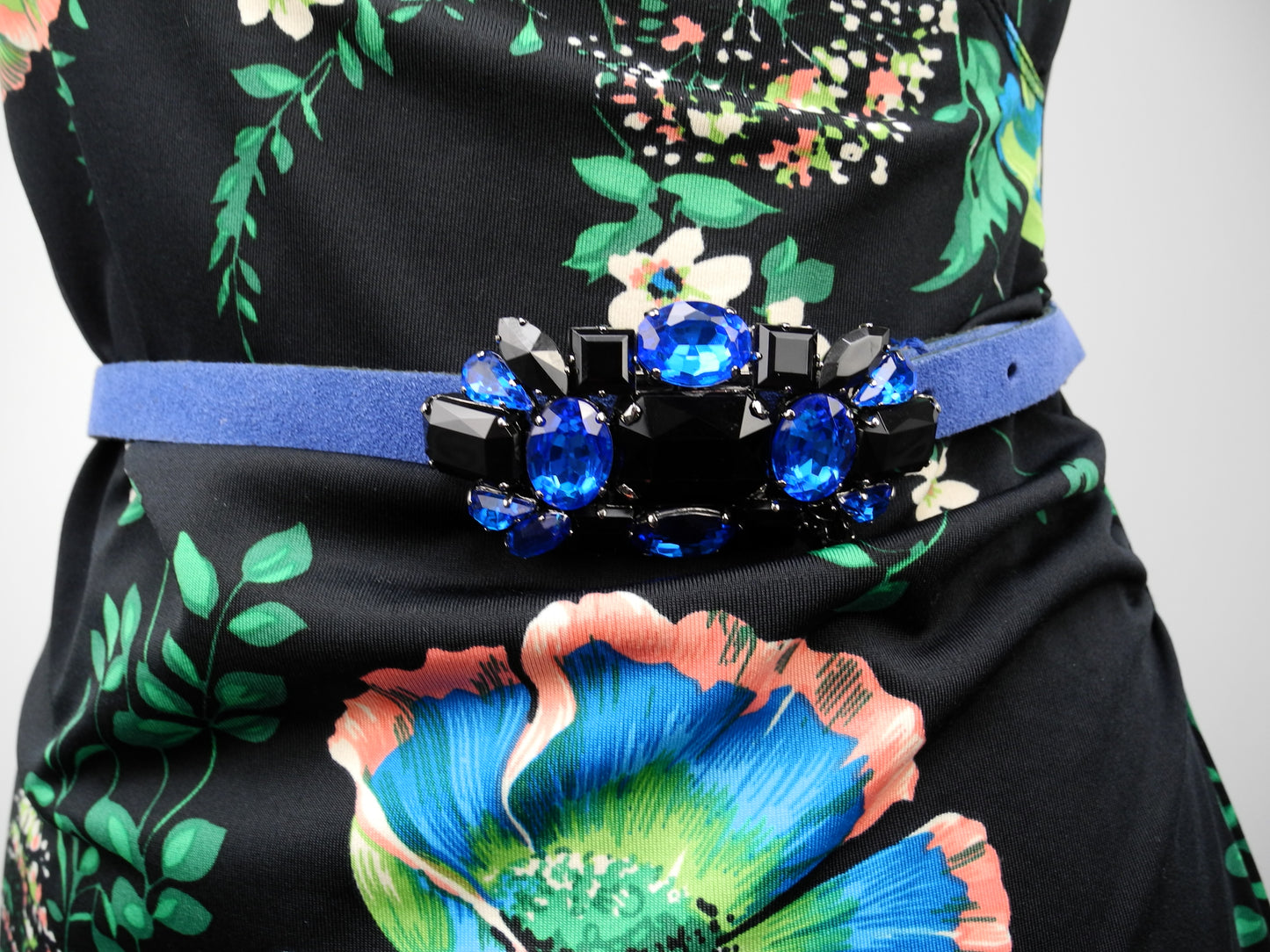 Blumarine riem met gesp blauw