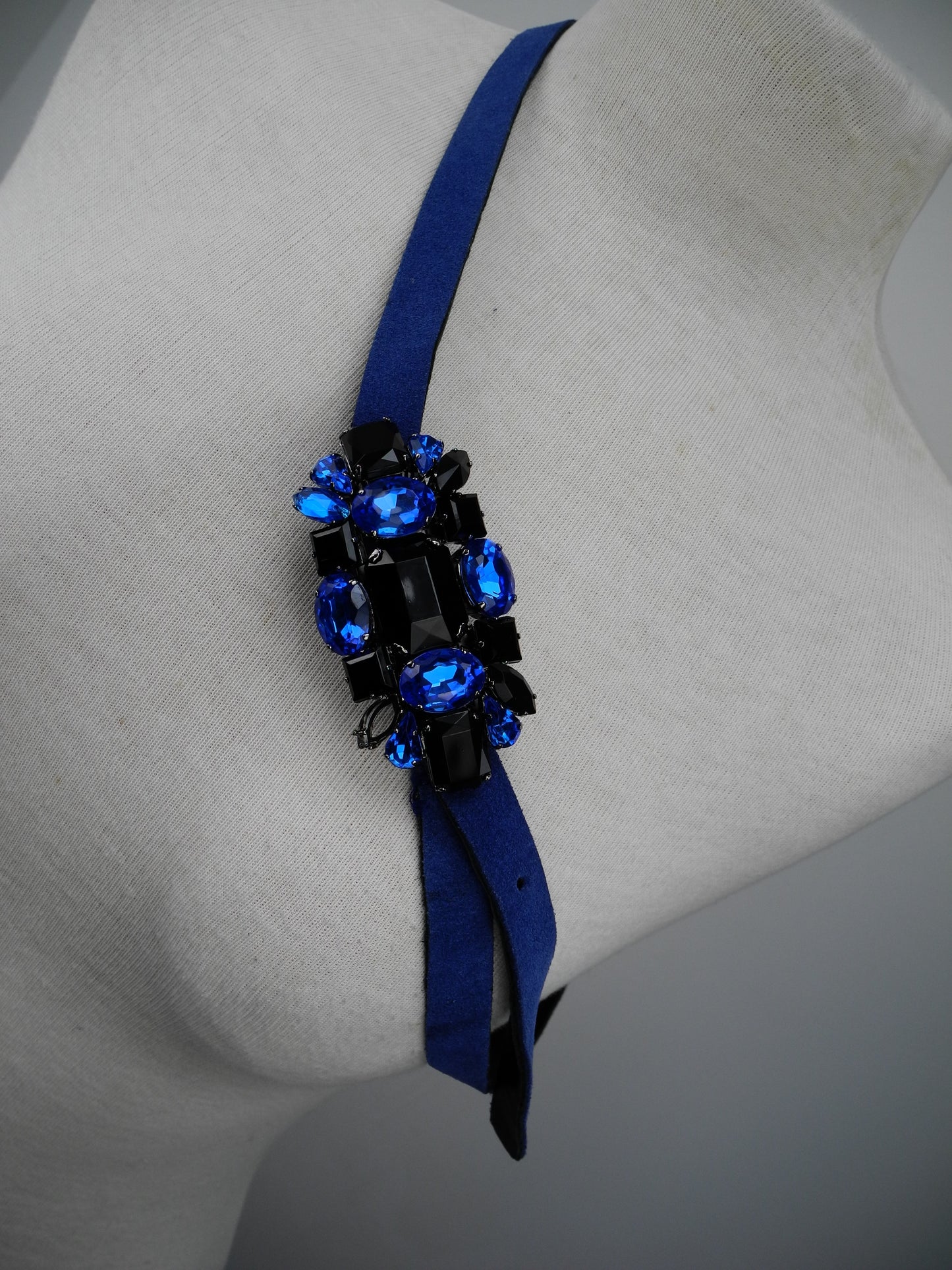 Blumarine riem met gesp blauw