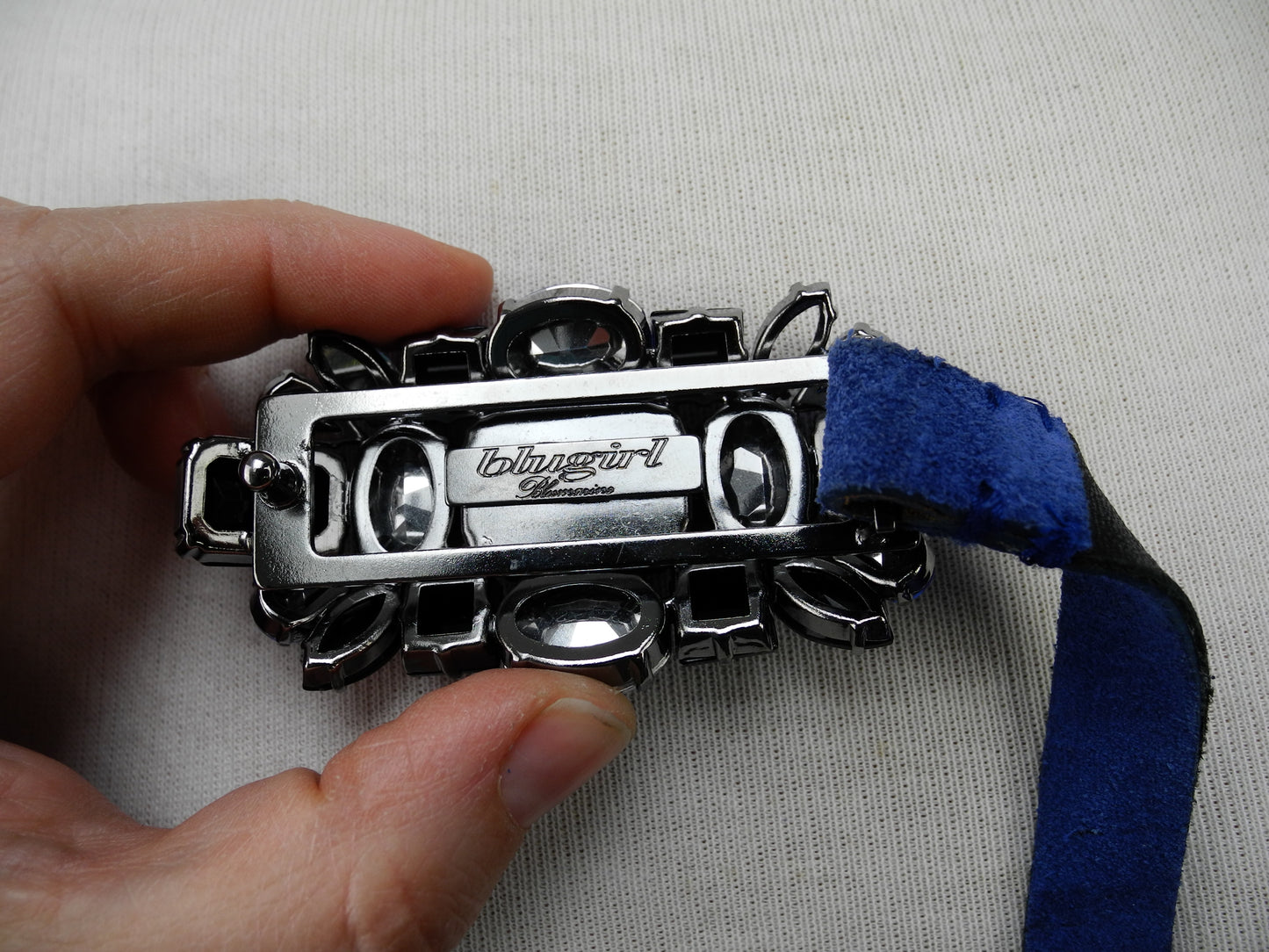Blumarine riem met gesp blauw