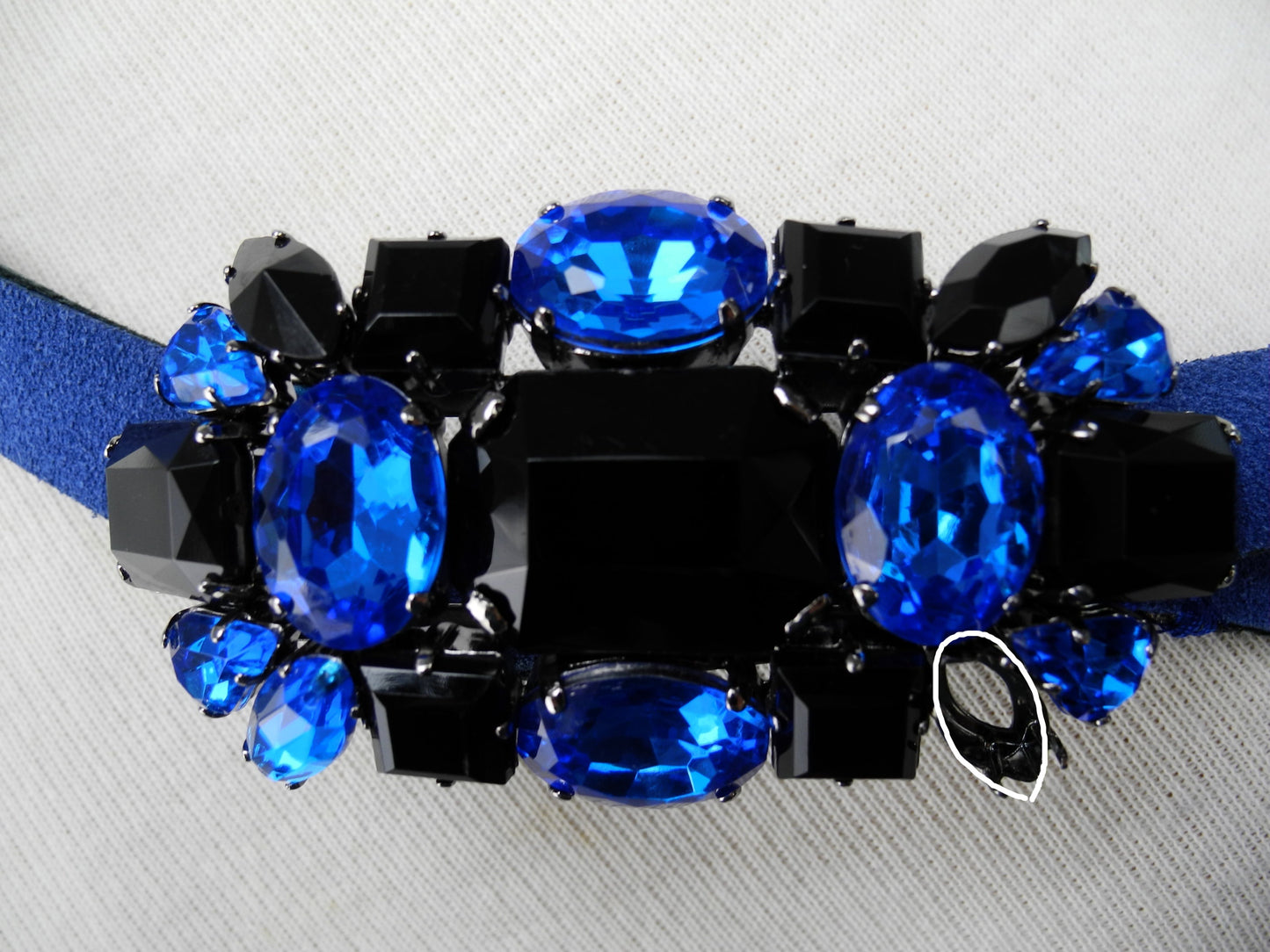 Blumarine riem met gesp blauw