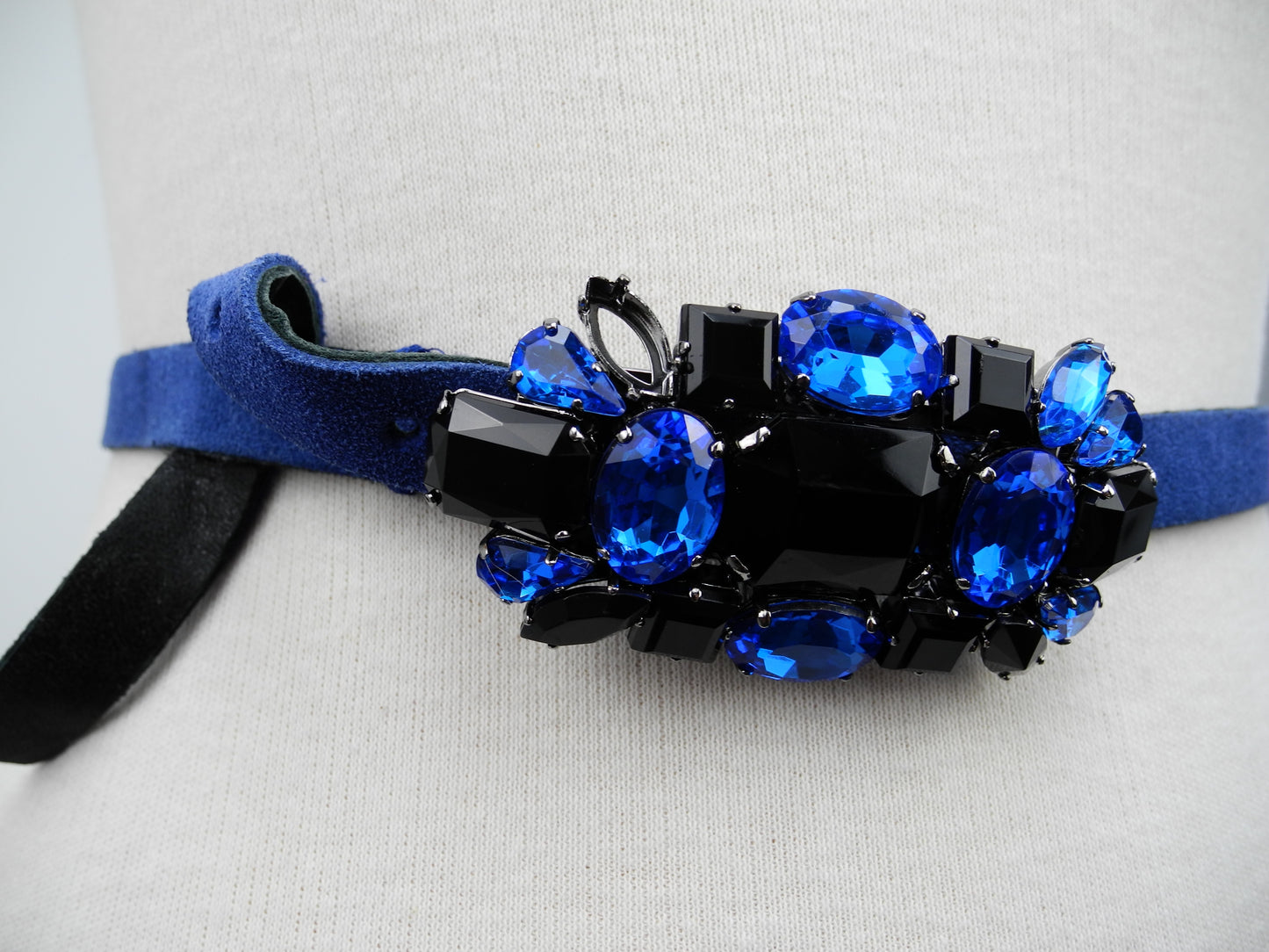 Blumarine riem met gesp blauw