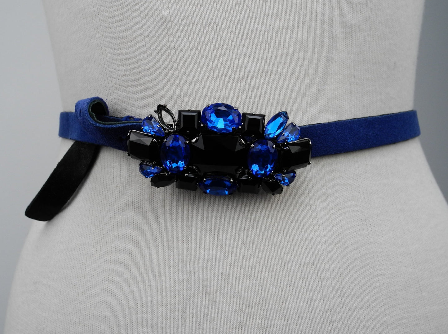 Blumarine riem met gesp blauw