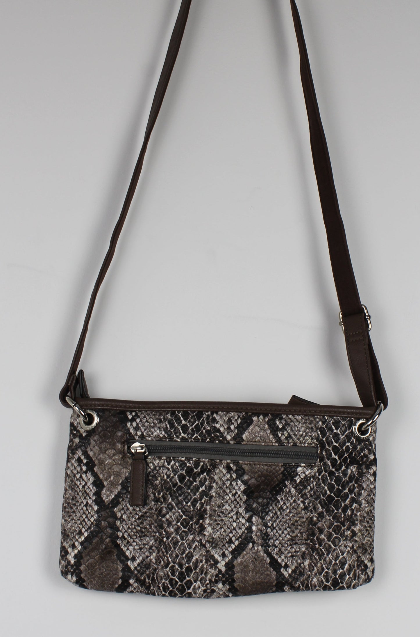 David Jones snakeskin crossbody bag