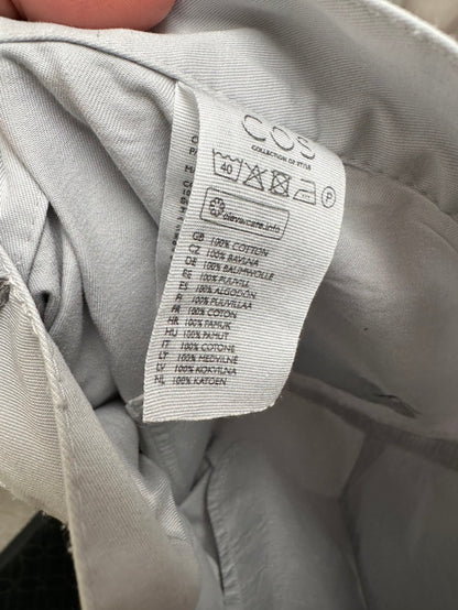 COS lichtgrijze chino broek maat 34